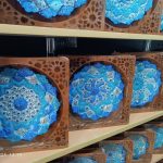 بشقاب دیوارکوب میناکاری سایز 20